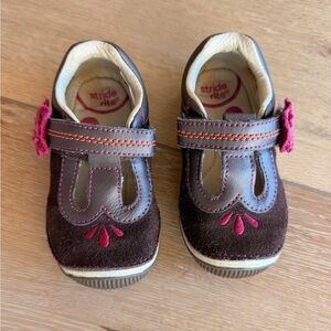 Stride Rite Brown SRtech Teagan Mary Jane Shoes Toddler Girls 6.5 Brown Pink